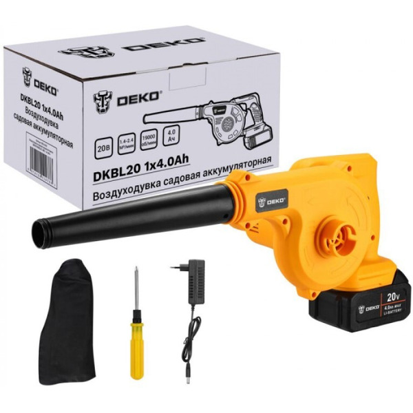 Воздуходувка Deko DKBL20 063-4312 (с 1-им АКБ и ЗУ)