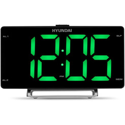 Радиочасы Hyundai H-RCL246 (зеленая подсветка)