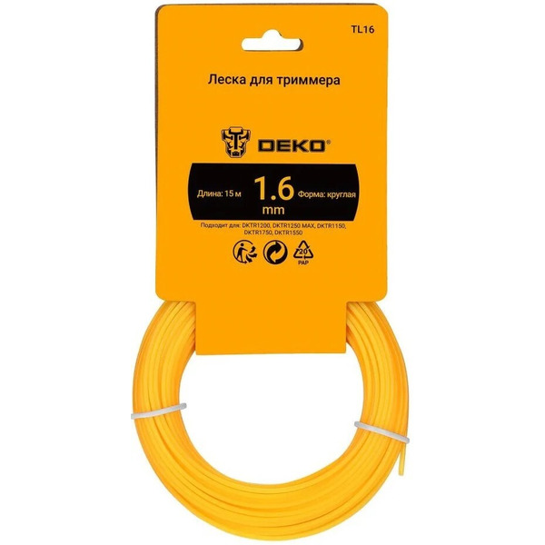 Леска для триммера DEKO TL16 (065-1057)
