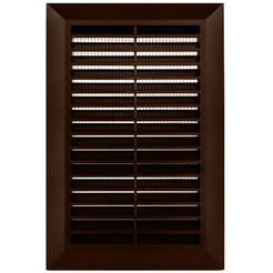 Решетка с сеткой от насекомых Awenta Classic T26BR 17x24 (коричневый)