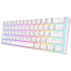 Клавиатура Royal Kludge RK61 RGB (белый, RK Red)