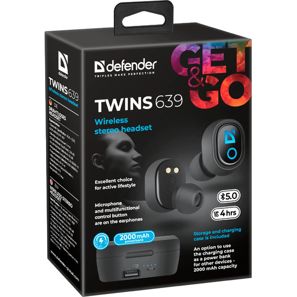Наушники Defender Twins 639