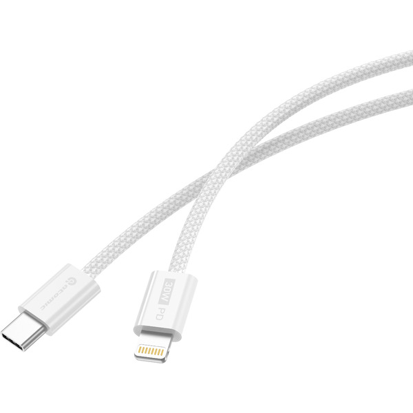 Кабель Atomic Real USB-C-Lightning PD 30W 30.408 (1.5м, белый)