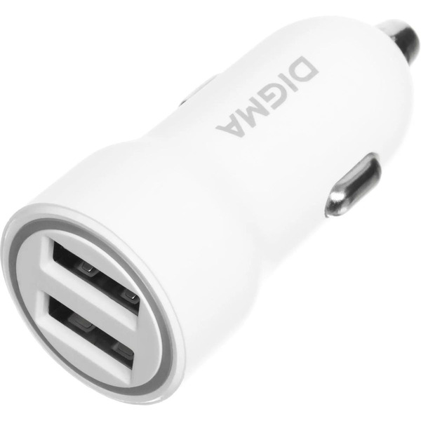 Автомобильное зарядное устройство Digma DGC1С (белый)