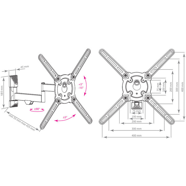 Кронштейн Kromax ATLANTIS-15 (белый)