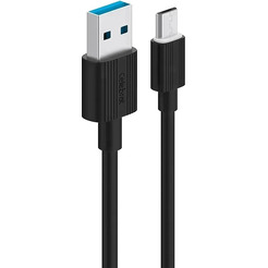 Кабель Celebrat CB-09 Micro USB (1м, черный)