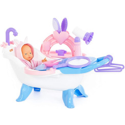 Набор для купания кукол Полесье №2 с аксессуарами и пупсом 83432