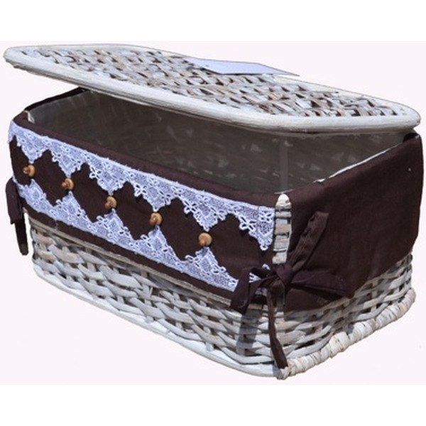 Корзина плетеная с крышкой FIL-SCAN 01-079/S