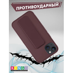 Бампер Bingo Stand для APPLE iPhone 16 Коричневый