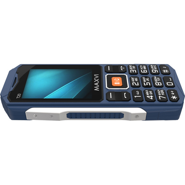 Мобильный телефон Maxvi T20 +ЗУ WC-112 (синий)