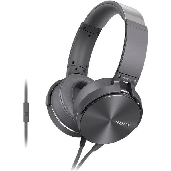Наушники с микрофоном Sony Sony MDR-XB950AP (серые)