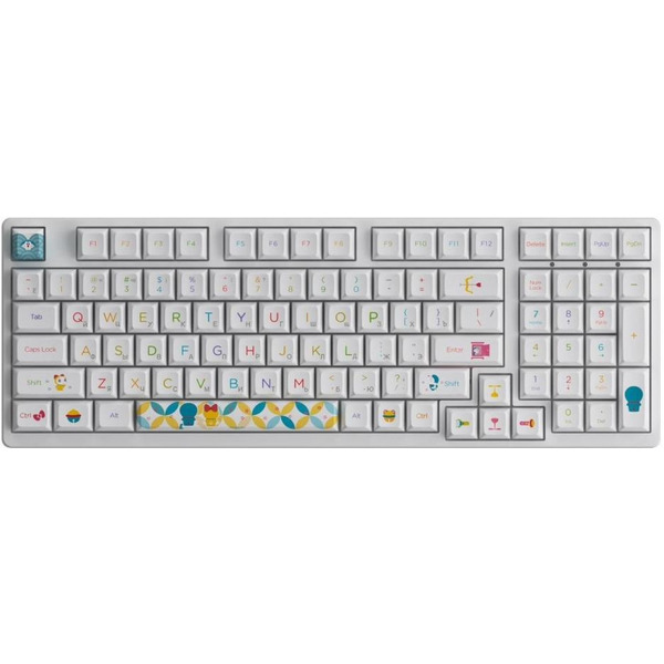 Клавиатура Akko 3098B Doraemon Rainbow (Akko CS Jelly Pink)