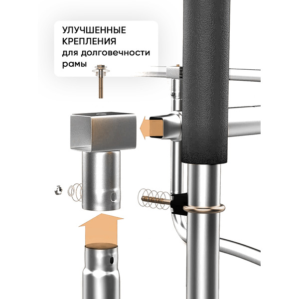 Батут GetActive Jump 8FT с внешней сеткой оранжевый (J8L-O)