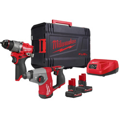 Набор электроинструментов Milwaukee M12 FPP2BG2-502X (дрель-шуруповерт + перфоратор)