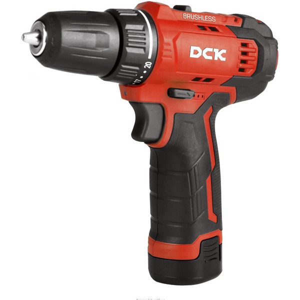 Дрель-шуруповерт DCK KDJZ23-10(TYPE EK) с 2-мя АКБ