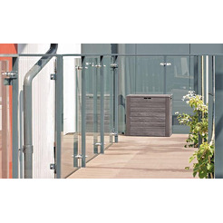 Сундук уличный Prosperplast Woodebox MBWL140-440U (умбра)