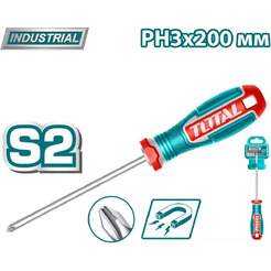 Oтвертка крестовая TOTAL PH3 8x200мм TSDPH3200