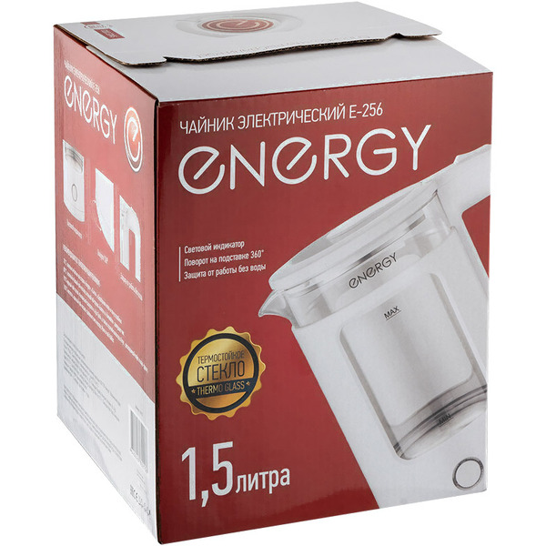 Электрический чайник Energy E-256 164151 (белый)