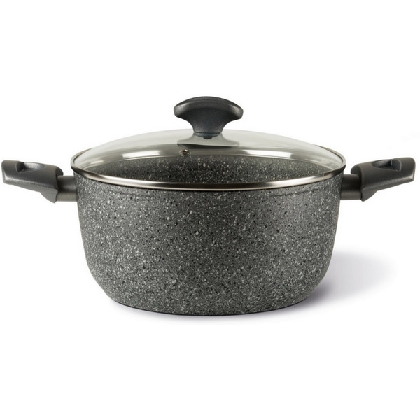 Кастрюля с крышкой 24 см TVS МИНЕРАЛИЯ ИНДУКЦИЯ (BS480242910001C)