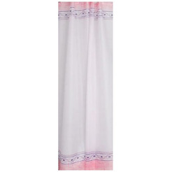 Штора для ванной комнаты Вилина Для бережливых 66661-0722 (розовый орнамент)