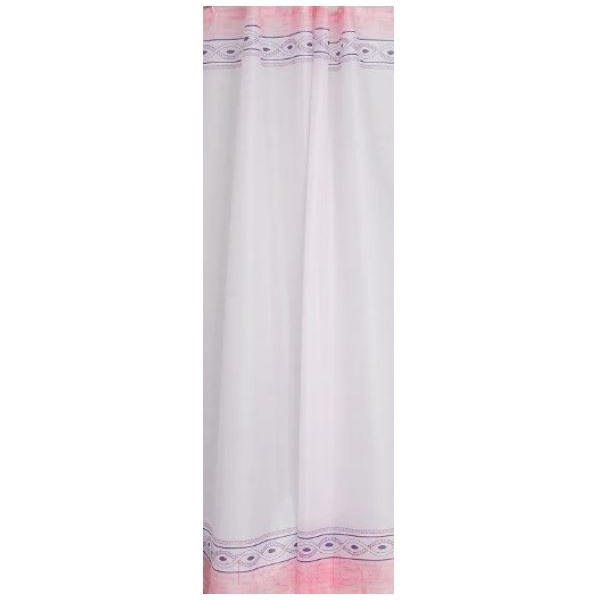 Штора для ванной комнаты Вилина Для бережливых 66661-0722 (розовый орнамент)