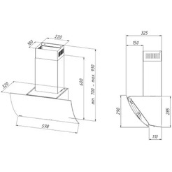 Вытяжка Akpo Clarus Eco 60 WK-4 (черный)