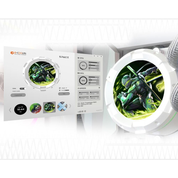 Система жидкостного охлаждения для процессора ID-Cooling SL240 White