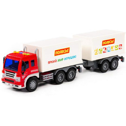 Автомобиль-фургон с прицепом Полесье 93134 Сити