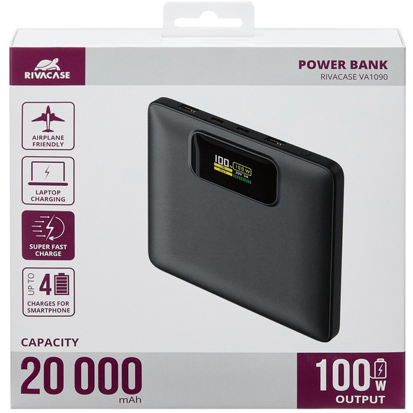 Внешний аккумулятор Rivacase VA1090 20000mAh (черный)