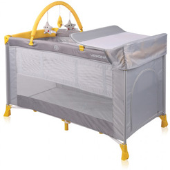 Манеж-кровать LORELLI Verona 2 Plus (серый/желтый)