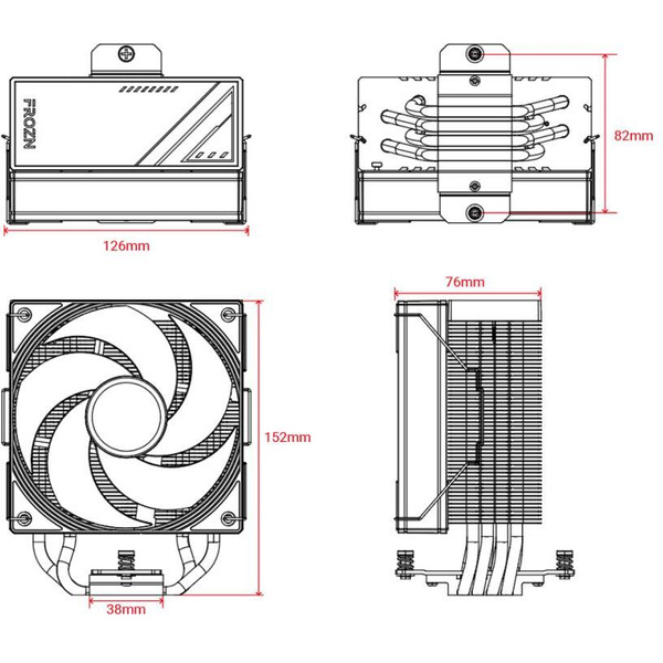 Кулер для процессора ID-Cooling Frozn A410 SE