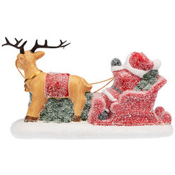 Керамическая фигурка NEON-NIGHT Дед Мороз в санях 505-029