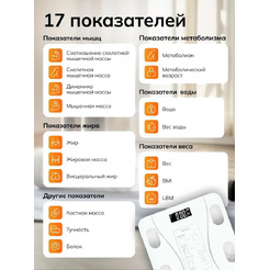 Умные напольные весы Мера Smart Fit Pro 71061823 (белый)