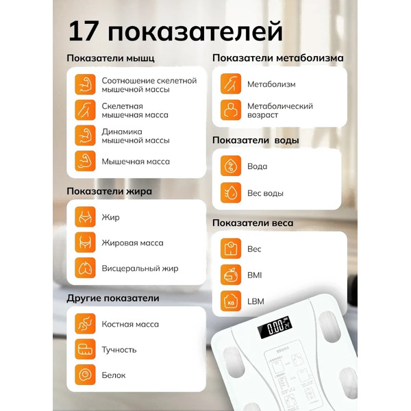Умные напольные весы Мера Smart Fit Pro 71061823 (белый)