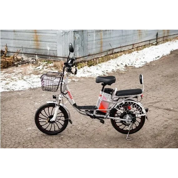 Электровелосипед AVM E-ALFA 20 Pro (серебристый)