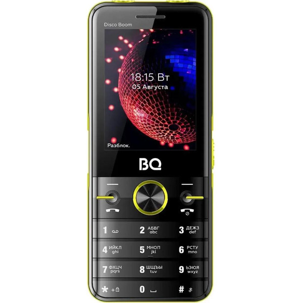Мобильный телефон BQ Disco Boom BQ-2842 (черный/желтый)