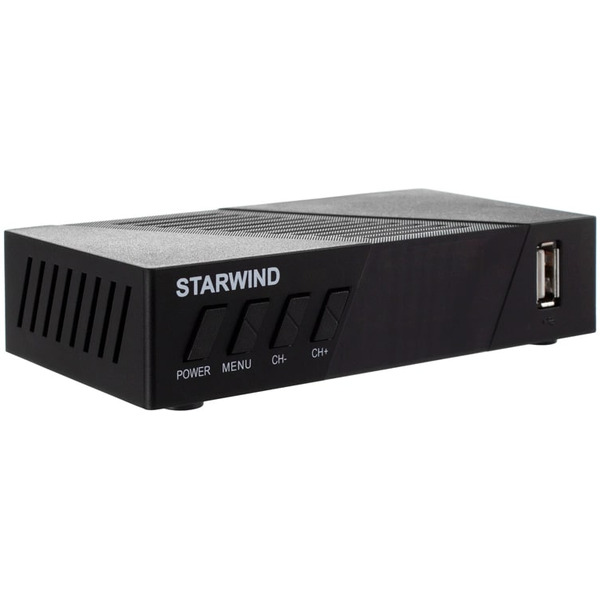 Ресивер DVB-T2 Starwind CT-140 (черный)