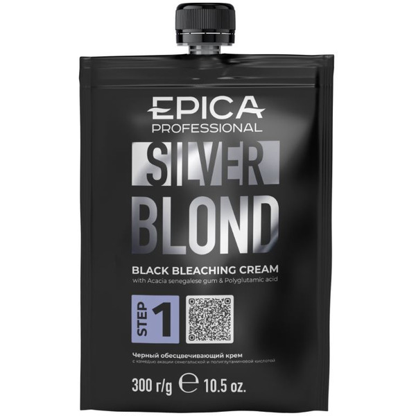 Черный обесцвечивающий крем EPICA Professional «SILVER BLOND», 300 г. 91285
