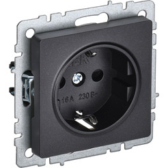 Розетка IEK Brite РС14-1-0-БрЧ