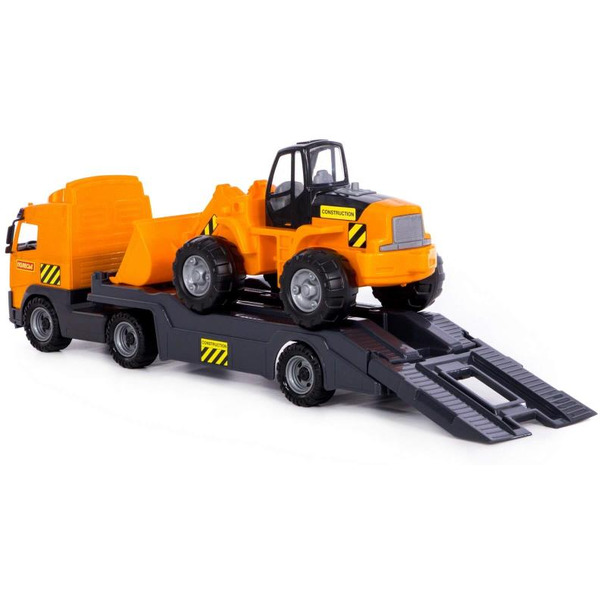 Автомобиль-трейлер + трактор-погрузчик Полесье 58423