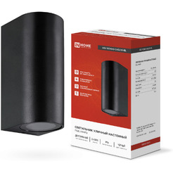 Светильник уличный настенный двусторонний IN HOME НБУ RONDO-2хGU10-BL (4690612044705)