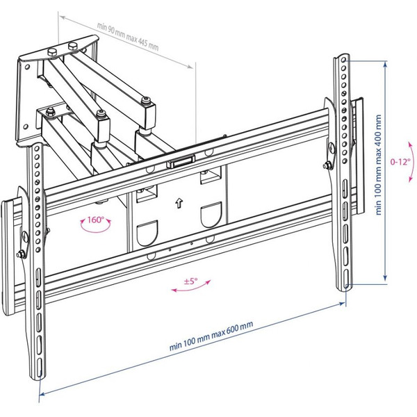 Кронштейн для телевизора Arm Media PT-16