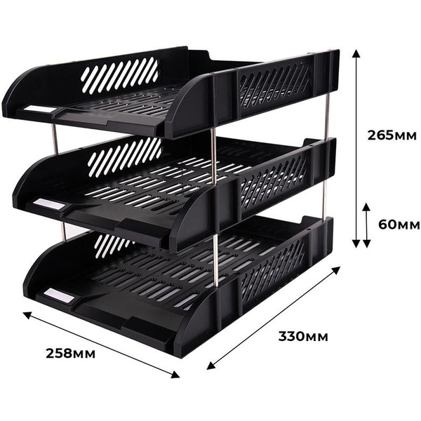 Лоток для бумаг DELI 9217BLACK