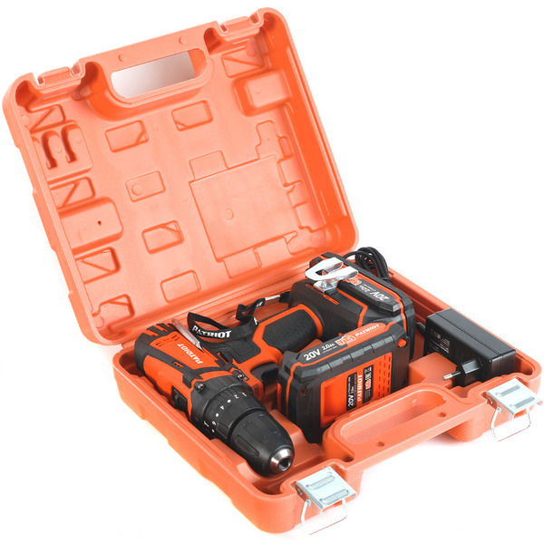 Дрель-шуруповерт Patriot BR 201UES-h с 2-мя АКБ, кейс