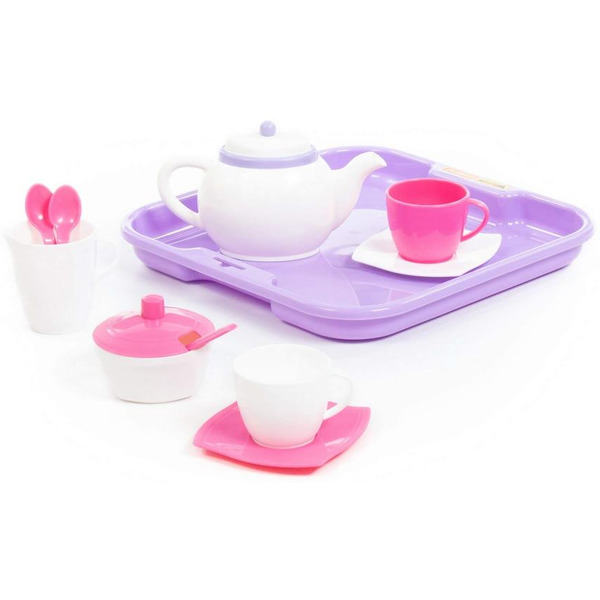 Набор детской посуды Полесье Алиса 58959 (на 2 персоны, в сеточке)