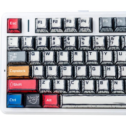 Клавиатура AULA F75 Comic Keycap Light Green Switches