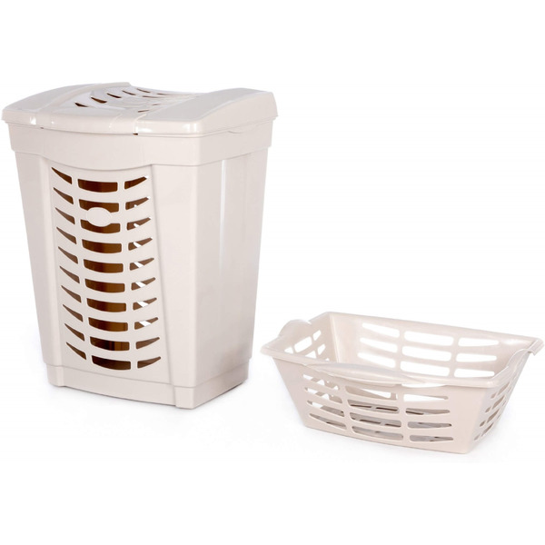 Корзина для белья Полесье №1 07596 (60л., слоновая кость)