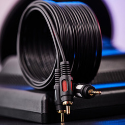 Кабель REXANT 3.5 мм - 2RCA 5м 17-4235