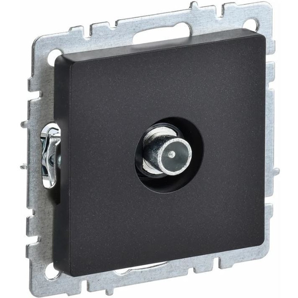 Розетка телевизионная IEK Brite РТВ10-0-БрЧ