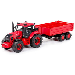 Трактор Полесье BELARUS с бортовым прицепом 91345